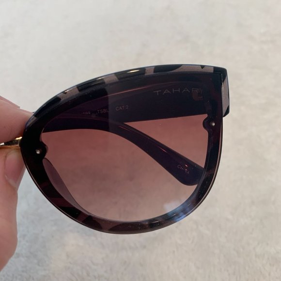 Tahari Cat Eye Sunglasses Blue HYTH0628-A TH899 TSBL - Picture 4 of 11